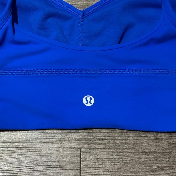 Lululemon Align Sweetheart Bra *Light Support, A/B Cup Cerulean Blue sz 8 W2DTTS - Picture 6 of 7